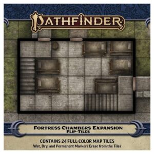 Pathfinder Second Edition Flip-Tiles Fortress Chambers Expansion Roleplaying Game