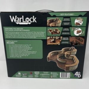 WizKids Games Warlock Tiles Town Village III Curves Miniatures Role Playing Game Tabletop Accessory