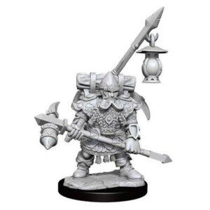 Wizkids Male Dungeons & Dragons Frameworks Wave 1 Dwarf Fighter Miniatures