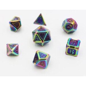 Foam Brain Games Alchemist Metals RPG Dice Set: Burnt Opal