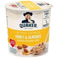 Quaker Instant Oatmeal Honey Almond 1.76 Ounce Plastic Cup