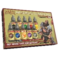 The Army Painter SpeedPaint Starter Set 2.0-10x18ml Speed Model Paint Kit Pre-Loaded with Mixing Balls and 1 Brush- Base, 1 Painting Guide