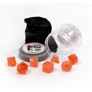 Gem Red Lucky Dice Set with Random Miniature